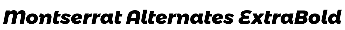 Montserrat Alternates ExtraBold Font Image