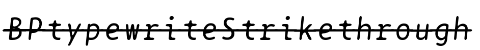 BPtypewriteStrikethrough