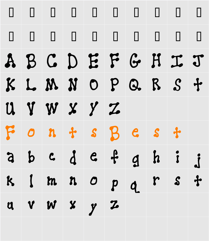 JI-Jitter Character Map