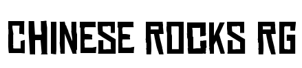 Chinese Rocks Rg Font Image