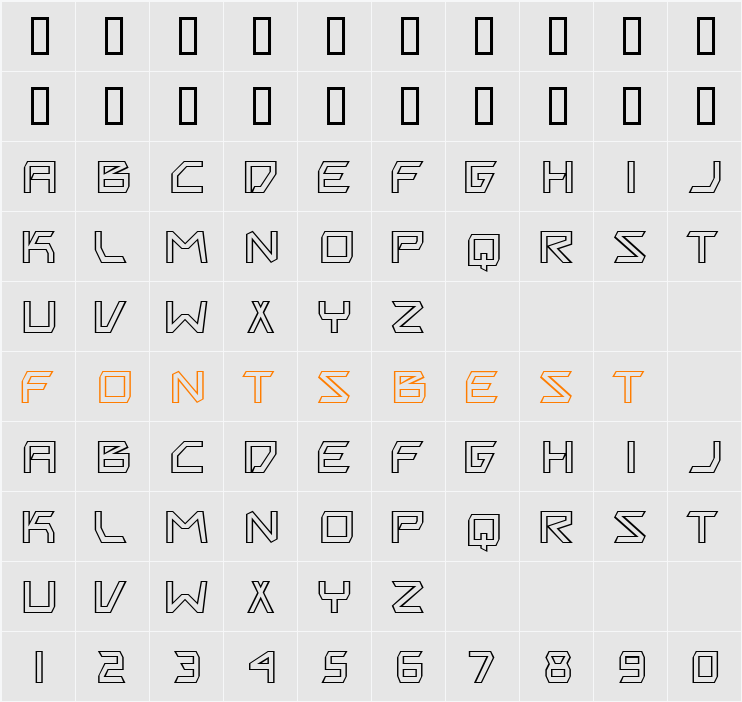Biting My Nails Outline Character Map