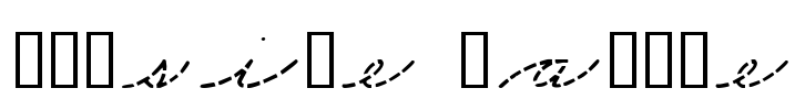 Cursive Sample Font Image
