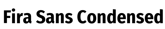 Fira Sans Condensed Font Image