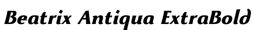 Beatrix Antiqua ExtraBold Font Image