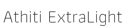 Athiti ExtraLight Font Image