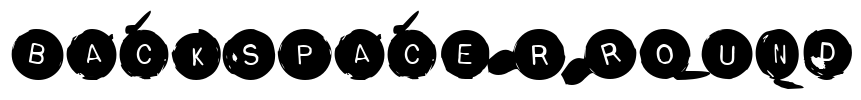 BackspacerRound Font Image