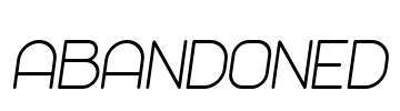 Abandoned Font Image