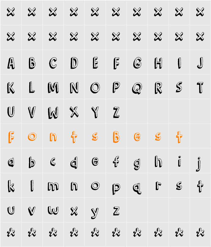 Barking Cat DEMO Character Map