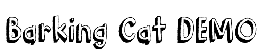 Barking Cat DEMO Font Image