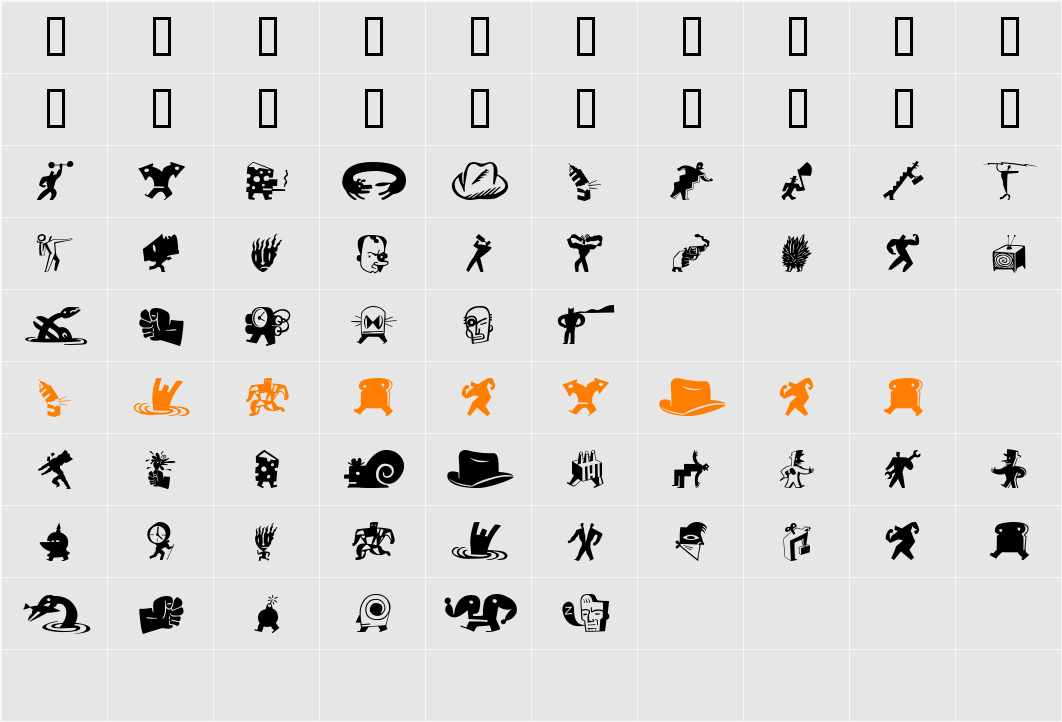 BigCheeseDark Character Map
