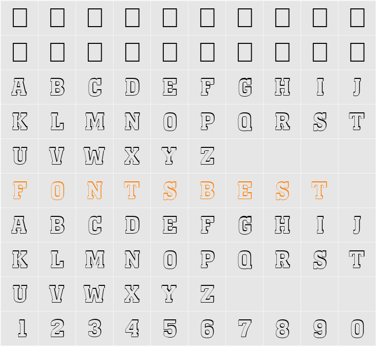 a_MonumentoTitulSh Character Map