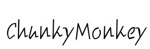ChunkyMonkey Font Image