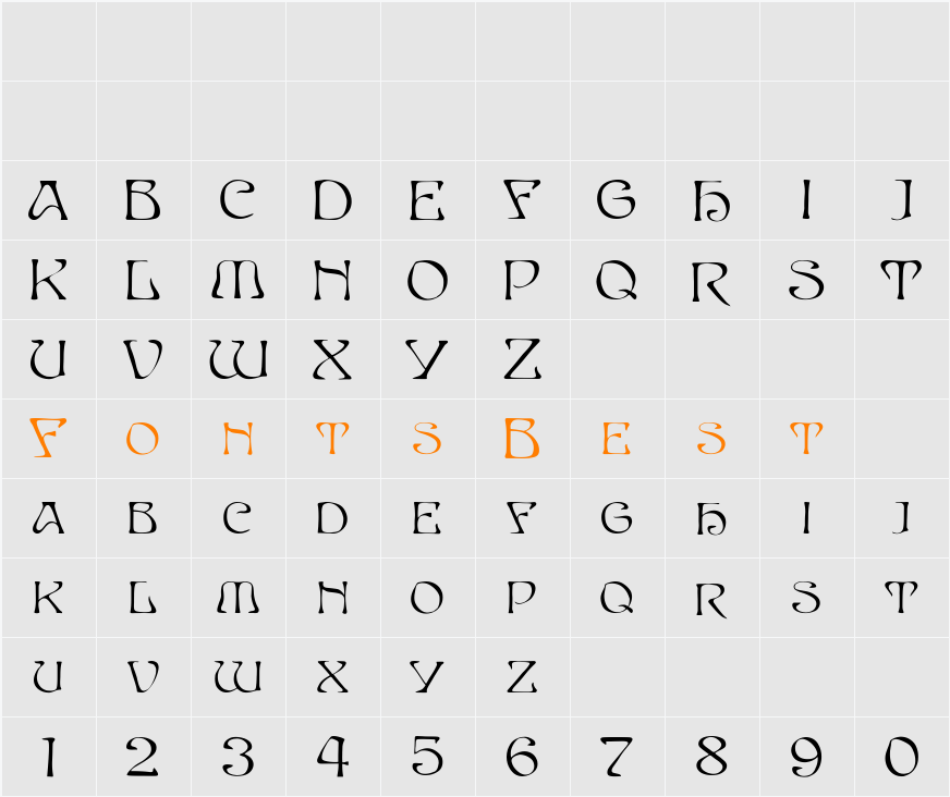 CapsBeta Character Map