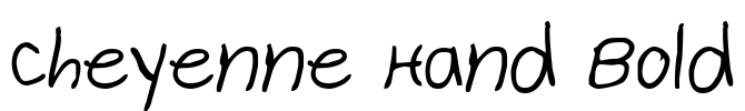 Cheyenne Hand Bold Font Image
