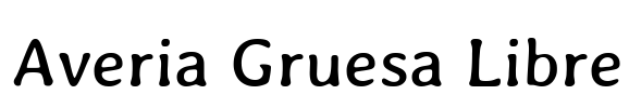Averia Gruesa Libre Font Image