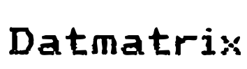 Datmatrix Font Image