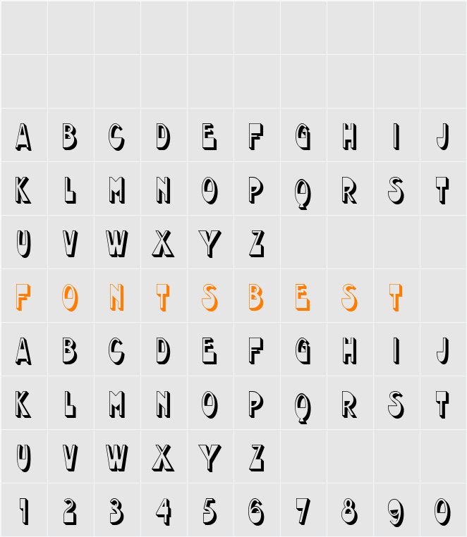 Chocolate Drops NF Character Map