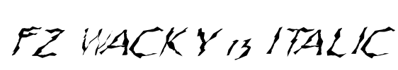 FZ WACKY 13 ITALIC