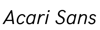 Acari Sans Font Image