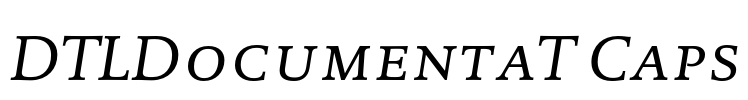 DTLDocumentaT Caps Font Image