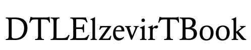 DTLElzevirTBook Font Image