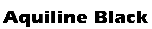Aquiline Black Font Image