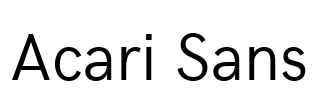 Acari Sans Font Image