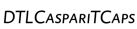 DTLCaspariTCaps Font Image