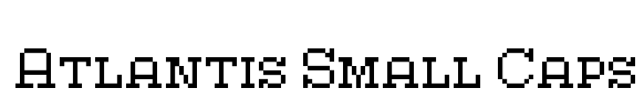 Atlantis Small Caps Font Image