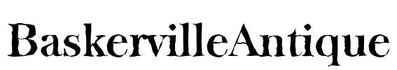 BaskervilleAntique Font Image