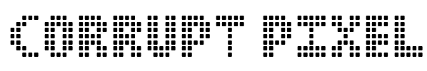 Corrupt Pixel Font Image