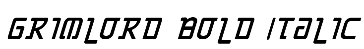 Grimlord Bold Italic