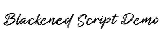 Blackened Script Demo