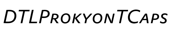 DTLProkyonTCaps Font Image