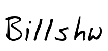 Billshw Font Image