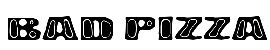Bad Pizza Font Image