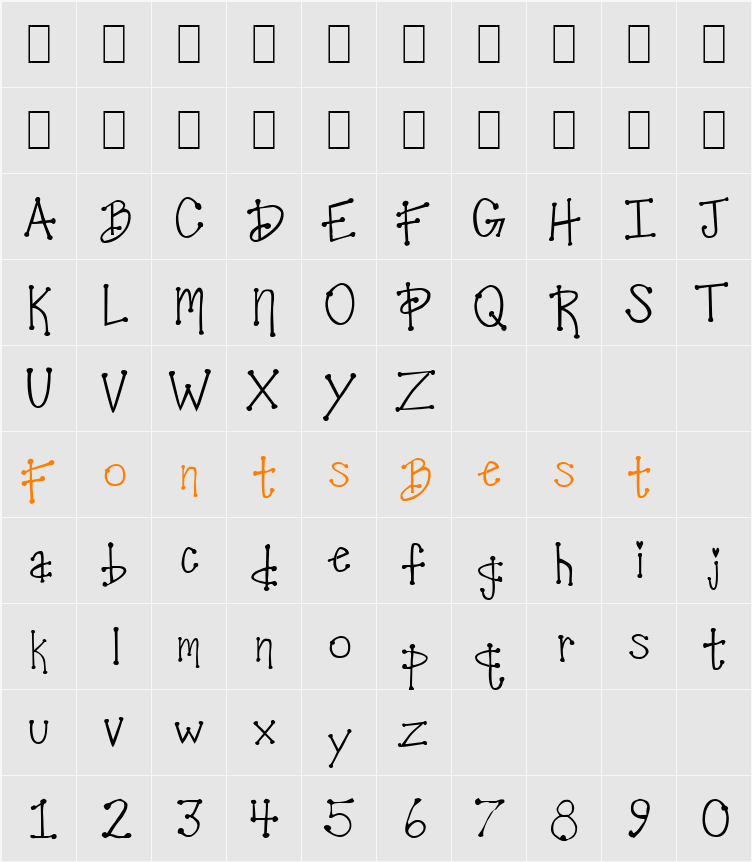 CoolDots Character Map