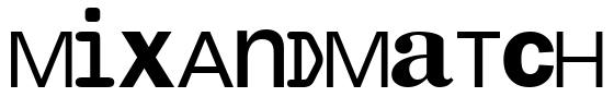 MixAndMatch Font Image