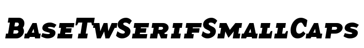 BaseTwSerifSmallCaps Font Image