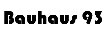 Bauhaus 93 Font Image