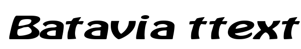 Batavia ttext Font Image