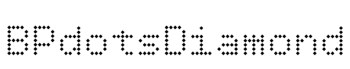 BPdotsDiamond Font Image