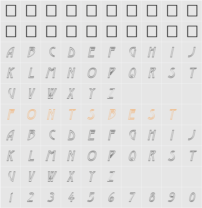 Dustine Character Map