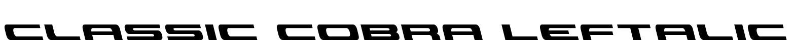 Classic Cobra Leftalic Font Image