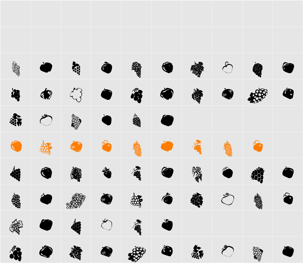 AppleWineTwo Character Map