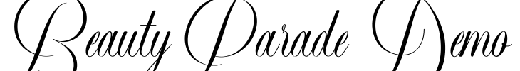 Beauty Parade Demo Font Image