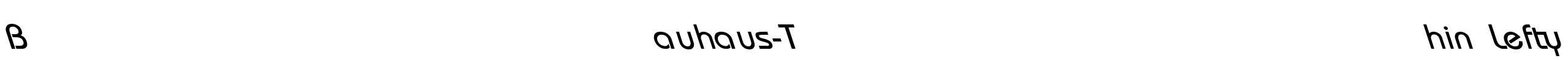 Bauhaus-Thin Lefty Font Image