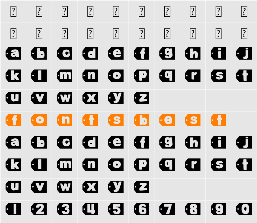 DJB Tagged Again 2 Character Map
