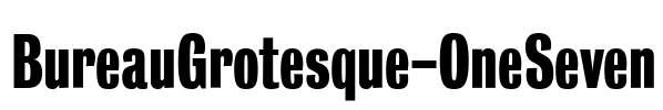 BureauGrotesque-OneSeven