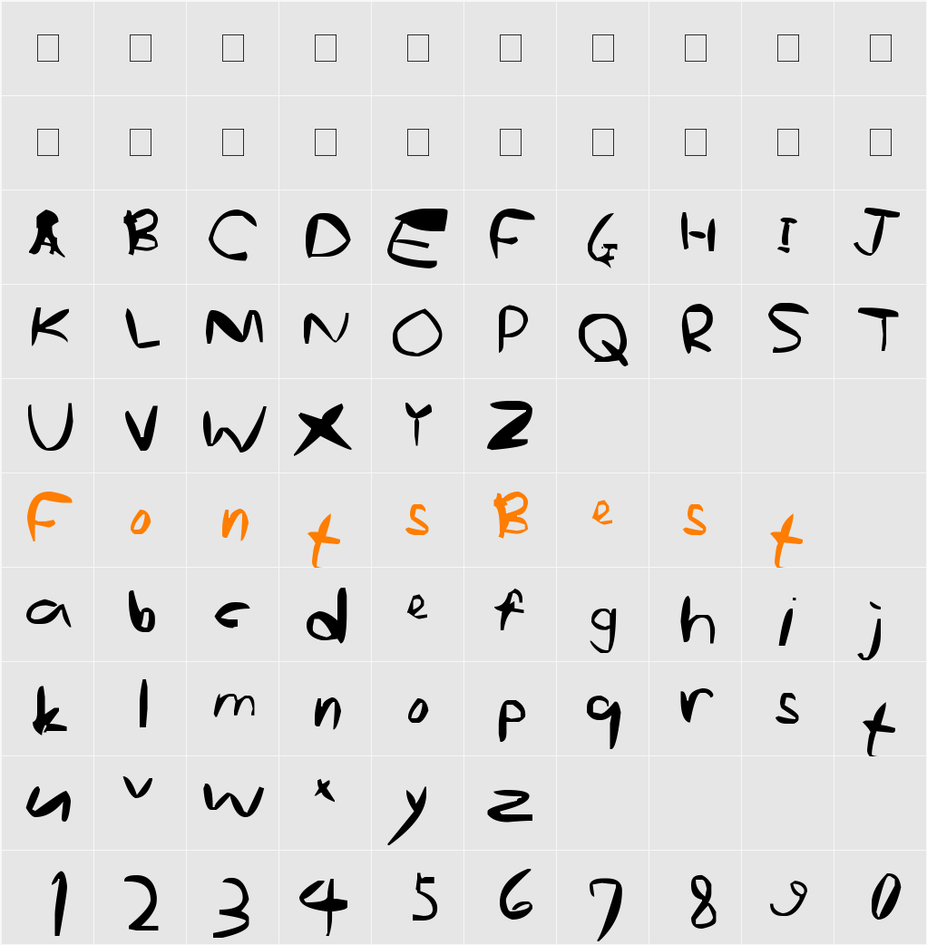PLAYER TWENTYSEVEN Character Map